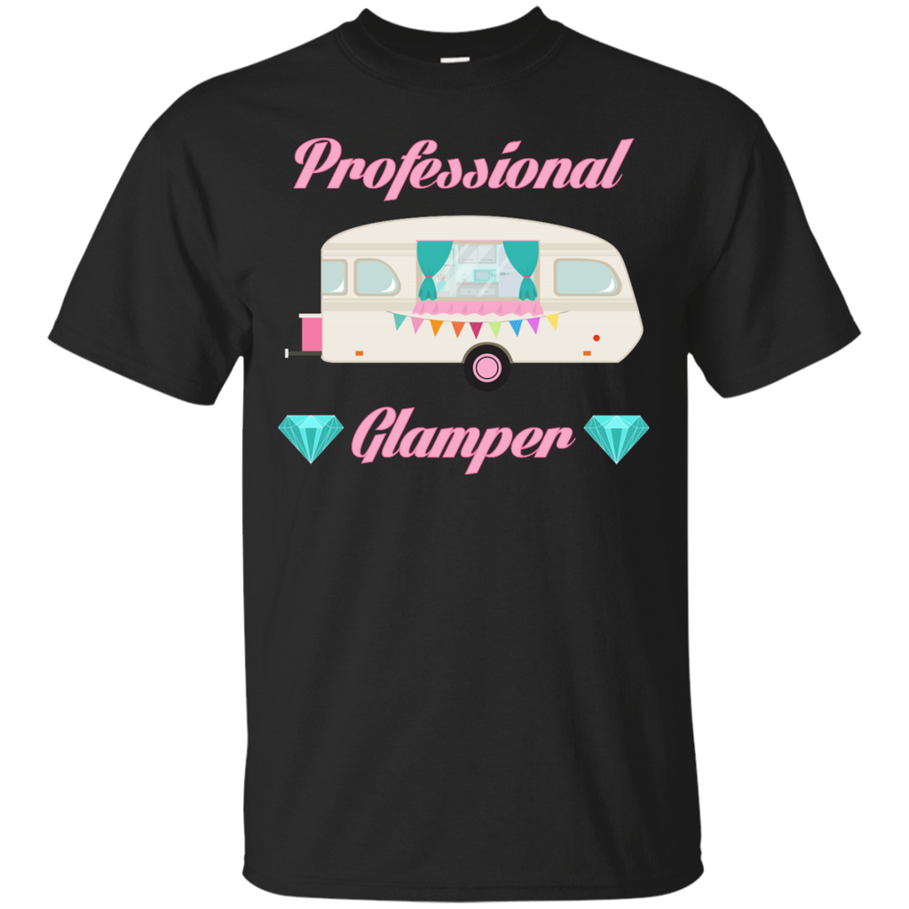 Camping - Professional Glamper  Pink Glam Camper Camping RV Trailer camper van T Shirt & Hoodie