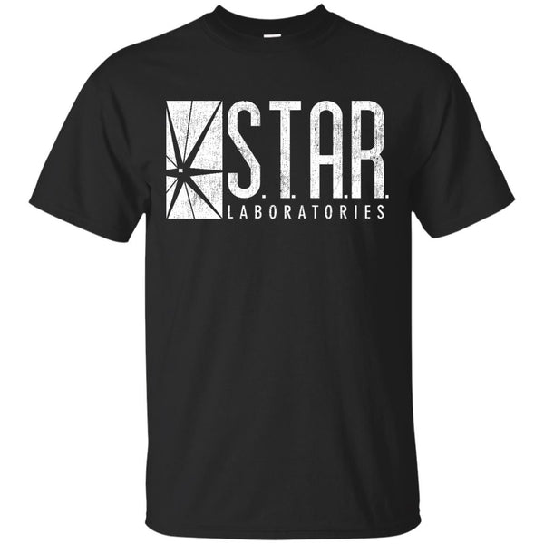 THE FLASH - STAR Labs  White  Grunge T Shirt & Hoodie
