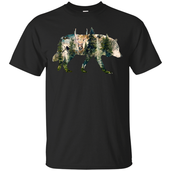 Camping - SPIRITS OF THE ANIMAL KINGDOM wolf T Shirt & Hoodie
