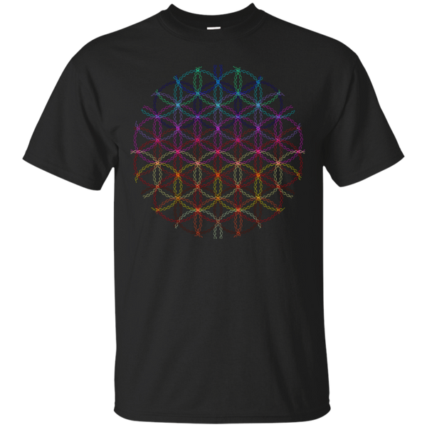 Yoga - DNA flower of life geometric colored art T Shirt & Hoodie