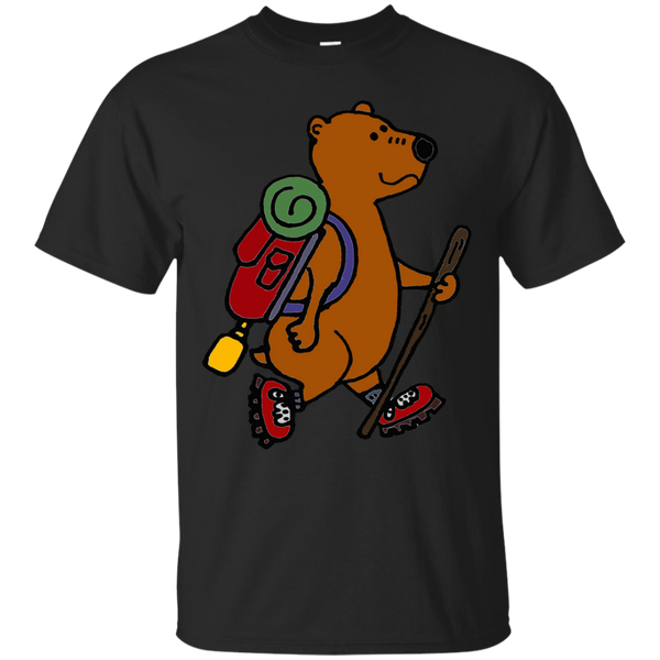 Camping - Funny Funky Brown Bear Hiking hiking T Shirt & Hoodie