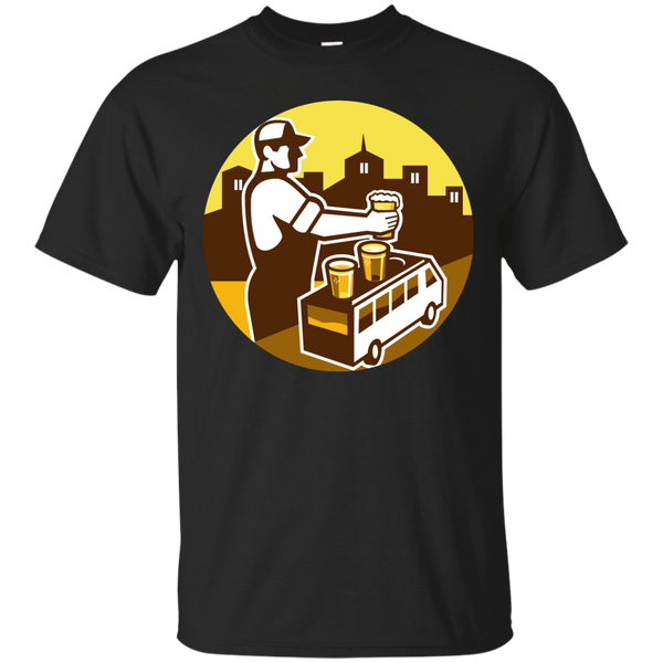 BARTENDER BEER CITY VAN CIRCLE RETRO - Bartender Beer City Van Circle Retro T Shirt & Hoodie