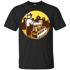 BARTENDER BEER CITY VAN CIRCLE RETRO - Bartender Beer City Van Circle Retro T Shirt & Hoodie