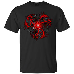 CELTIC - Triple Norse Dragons with Triskele T Shirt & Hoodie