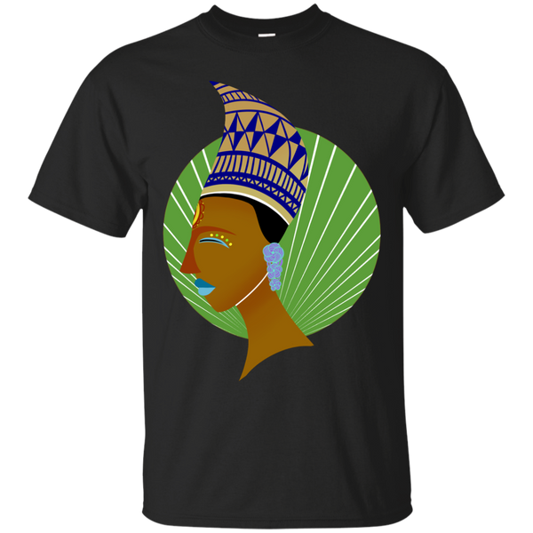 AFRICAN AMERICAN ART - Black goddess Queen green T Shirt & Hoodie