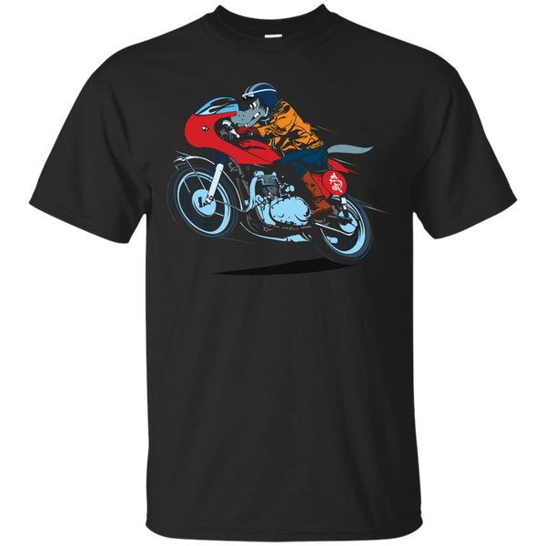 Biker - Wolf biker caferacer T Shirt & Hoodie