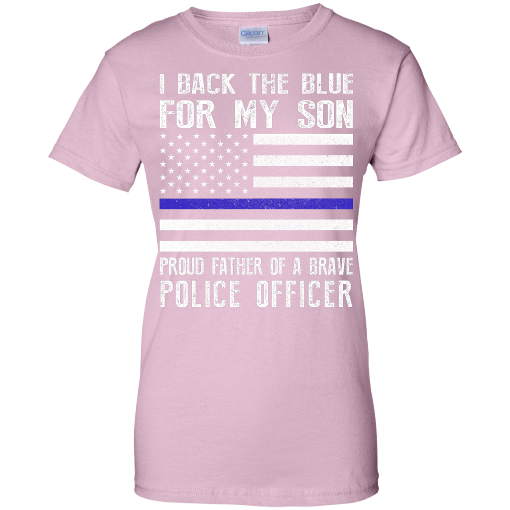 Yoga - I BACK THE BLUE FOR MY SON POLICE THIN BLUE LINE FOR DAD T shirt & Hoodie
