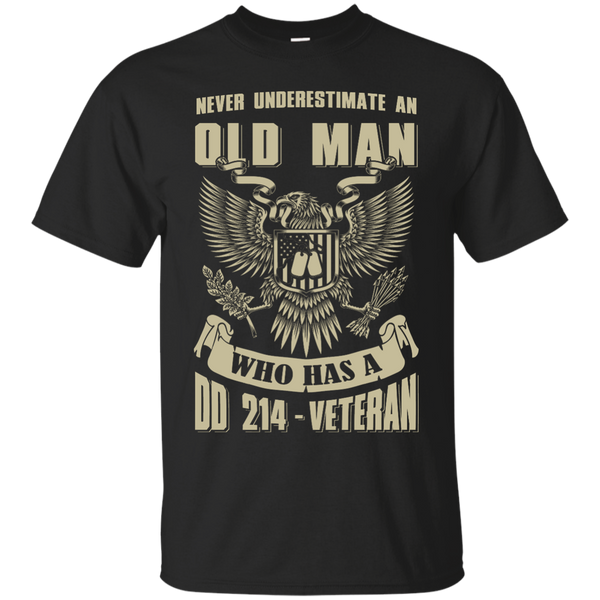 Mechanic - NEVER UNDERESTIMATE AN OLD MAN WHO HAS A DD214 VETERAN T Shirt & Hoodie