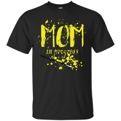 Mom - Mom in Progress Yellow mom T Shirt & Hoodie
