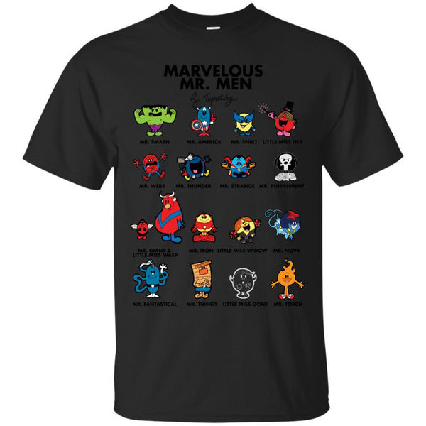 MARVEL - The Marvelous Mr Men T Shirt & Hoodie