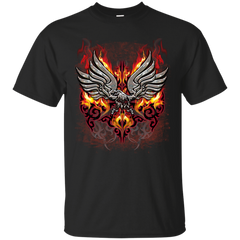 Biker - FLAMING EAGLE T Shirt & Hoodie