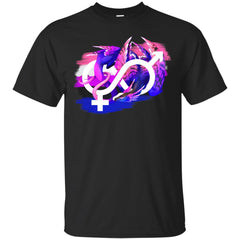 LGBT - Genderfluid Pride Dragon T Shirt & Hoodie