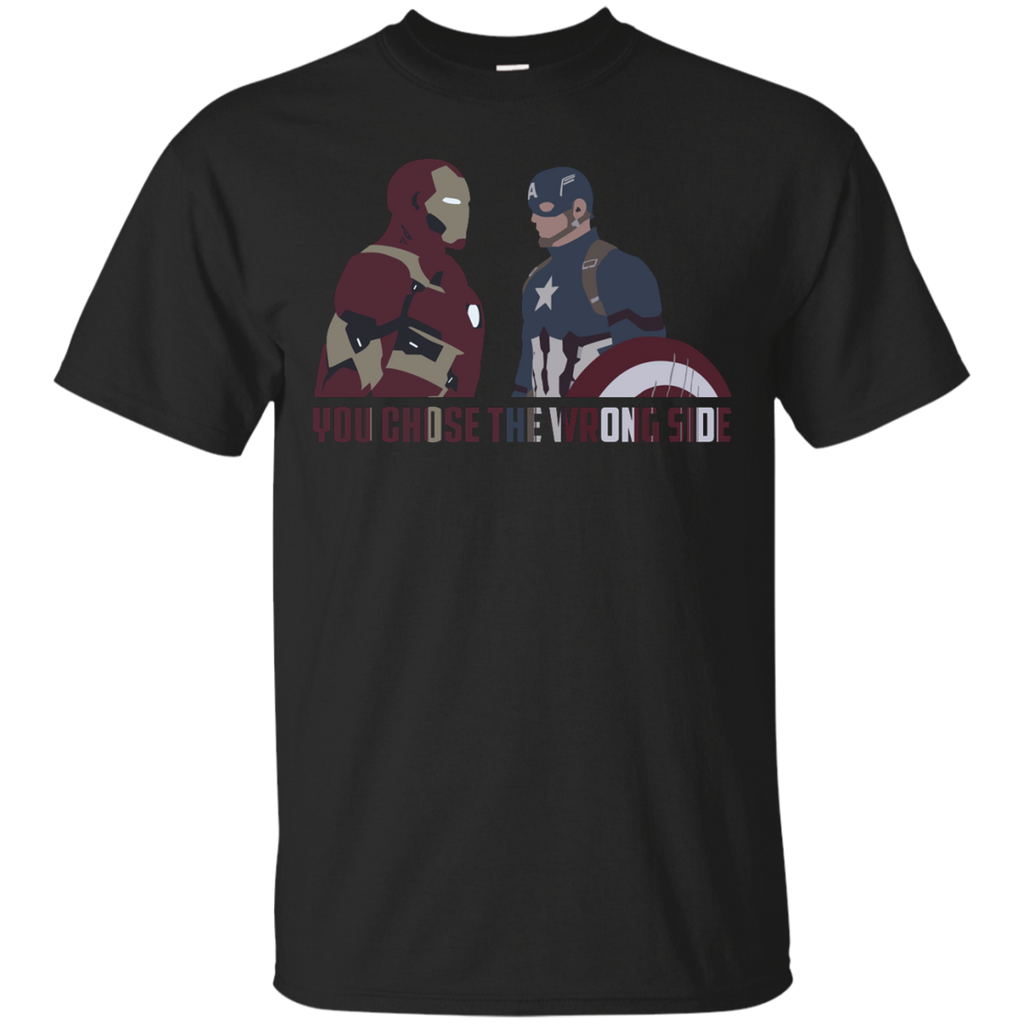 Marvel - You Chose The Wrong Side team captain america T Shirt & Hoodie