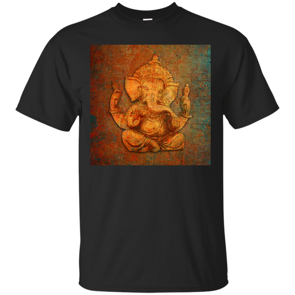Yoga - Ganesh On A Distress Stone Background T Shirt & Hoodie