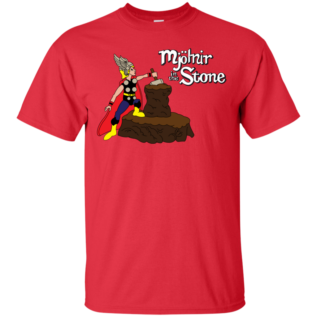 Marvel - Mjolnir in the Stone Classic Thor Helmet geek T Shirt & Hoodie