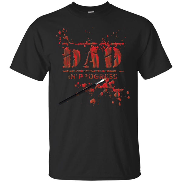 DAD - Dad in Progress Red T Shirt & Hoodie