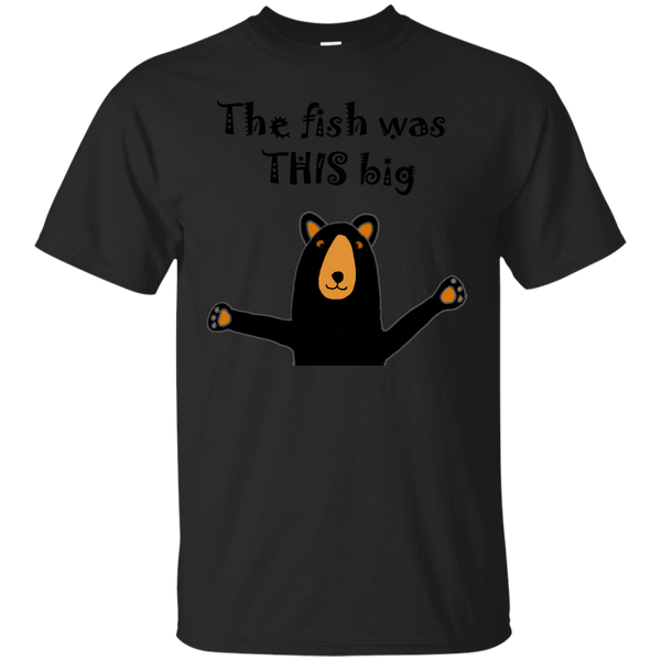 BEAR - Funny Funky Black Bear with Fish Story T Shirt & Hoodie