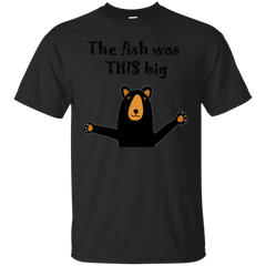 BEAR - Funny Funky Black Bear with Fish Story T Shirt & Hoodie