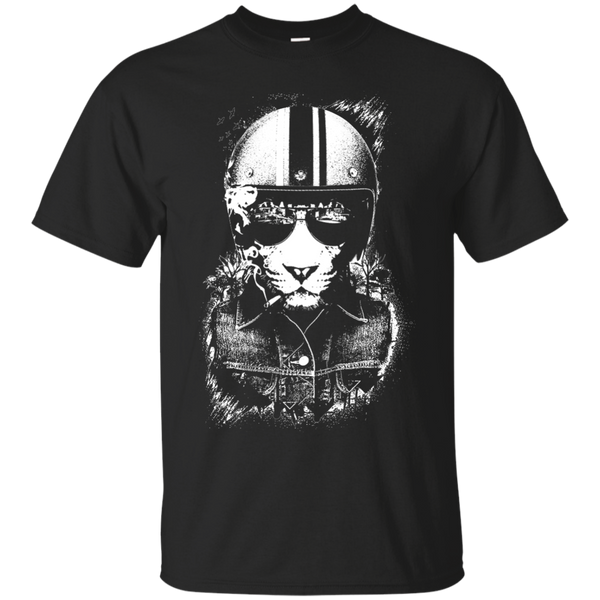 BIKER LION - Biker lion T Shirt & Hoodie
