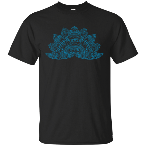 Yoga - Teal lotus doodle mandala T Shirt & Hoodie