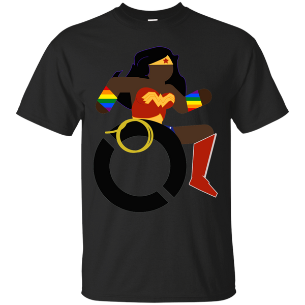LGBT - Black Wheelchair Wonder Pride wonder woman T Shirt & Hoodie