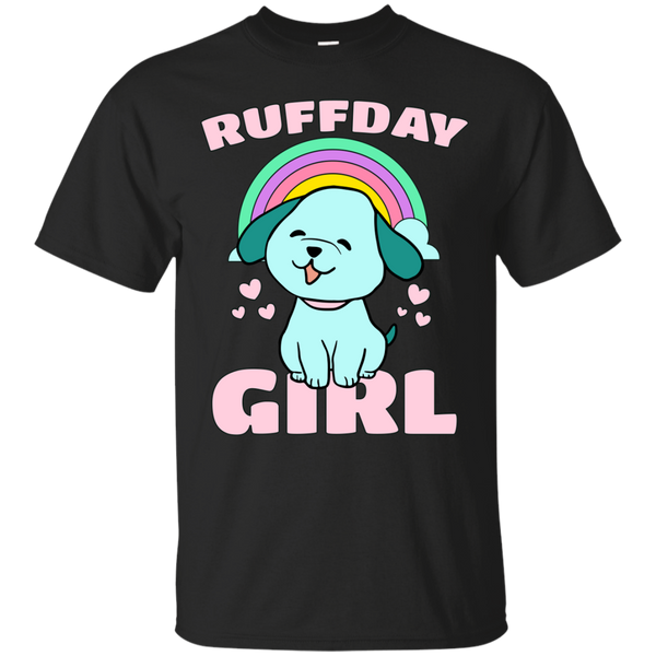Mom - Ruffday Girl  Happy Birthday Girl Puppy Dog Hearts Rainbow birthday girl T Shirt & Hoodie