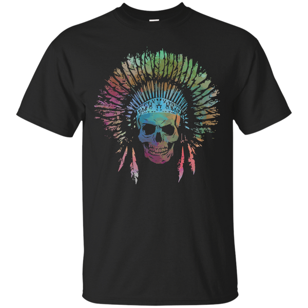 Biker - CHIEF SKULL WATERCOLOR T Shirt & Hoodie