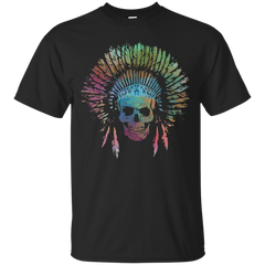 Biker - CHIEF SKULL WATERCOLOR T Shirt & Hoodie