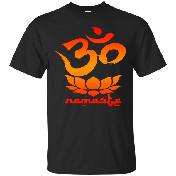 Yoga - Namaste Symbol with Lotus Flower T Shirt & Hoodie