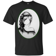 CHARCOAL - Woman in Oval Frame T Shirt & Hoodie
