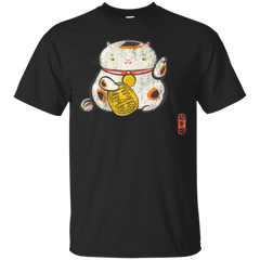 Neko Atsume - White Maneki neko with red Japanese traditional lantern T Shirt & Hoodie