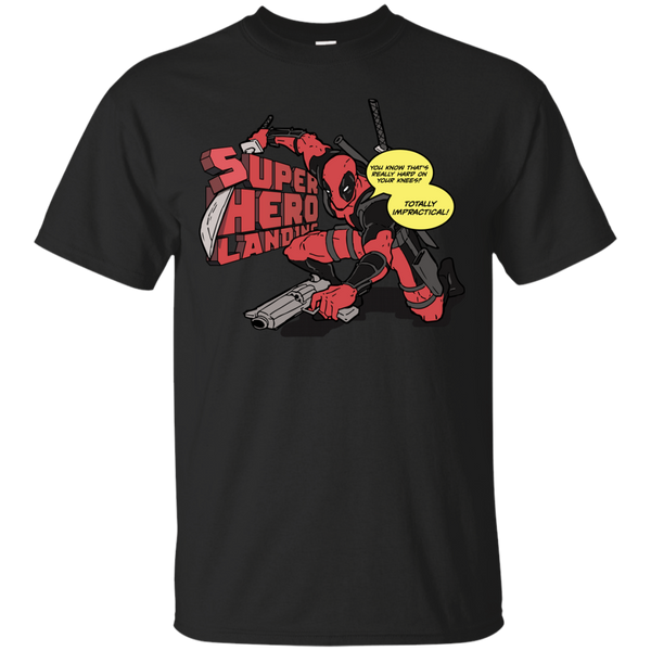 Deadpool - Superhero Landing deadpool T Shirt & Hoodie