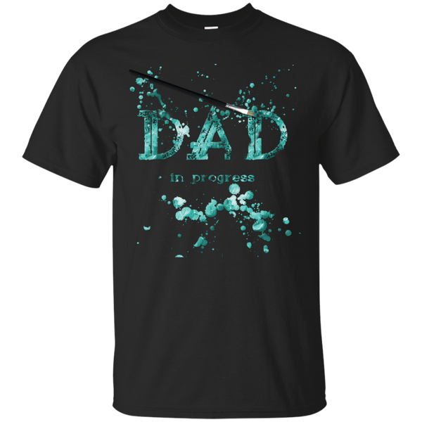 Father - Dad in Progress Turquoise dad T Shirt & Hoodie