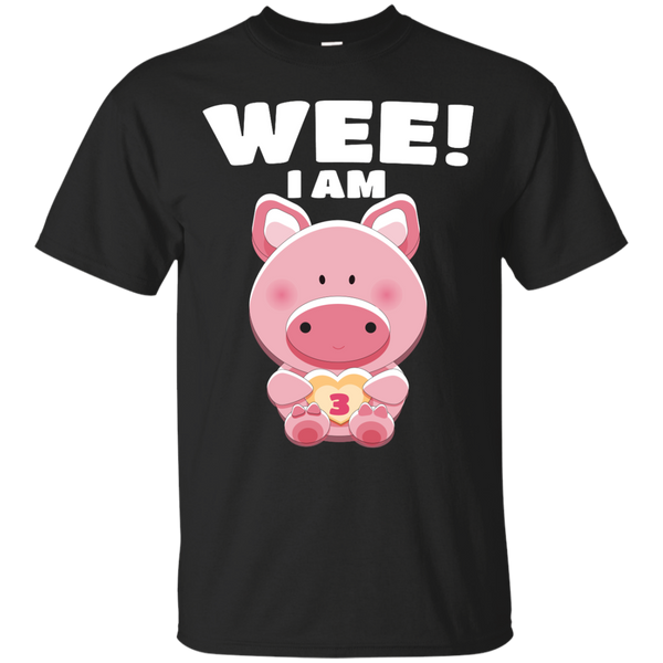 Mom - Wee I am Three 3  Birthday GirlBoy Piggy Pig birthday gift T Shirt & Hoodie