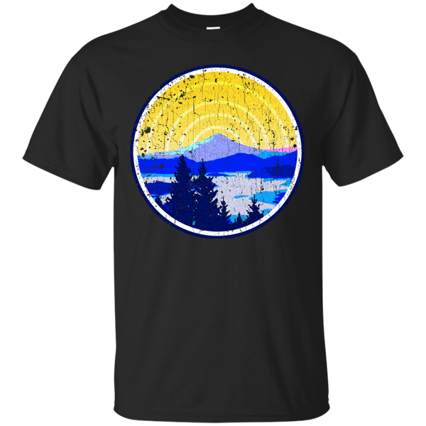 Camping - Vintage Golden Mountain Sunrise mountains T Shirt & Hoodie