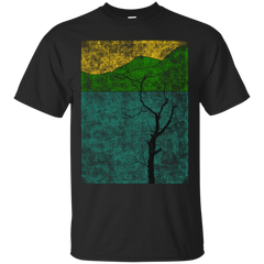 Camping - Lone Tree art T Shirt & Hoodie