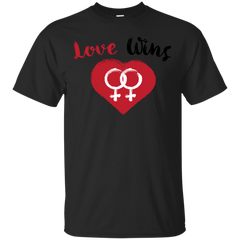 LGBT - Love Wins Lesbian Heart hearts T Shirt & Hoodie