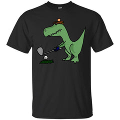 GOLF - Humorous Green Tyrannosaurus Rex Playing Golf T Shirt & Hoodie