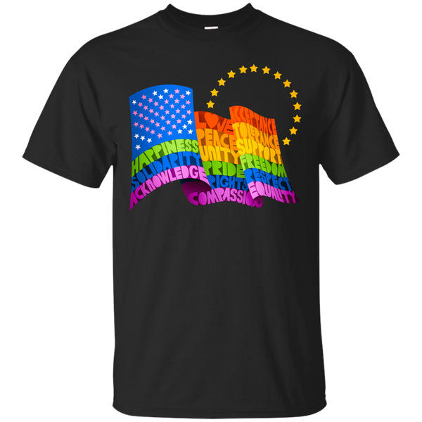 AMERICAN FLAG - United States Of Equality T Shirt & Hoodie