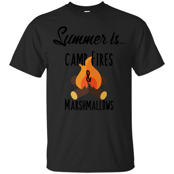 Camping - Summer Is Camp Fires  Marshmallows  Smores summer time T Shirt & Hoodie