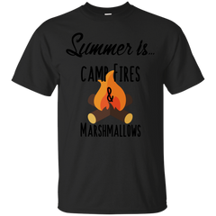 Camping - Summer Is Camp Fires  Marshmallows  Smores summer time T Shirt & Hoodie