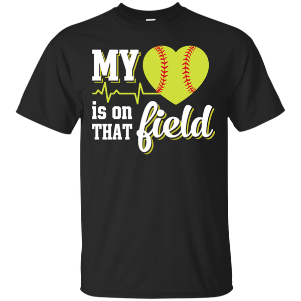 Electrician - MY HEART IS ON THAT FIELD SOFT BALL T Shirt & Hoodie