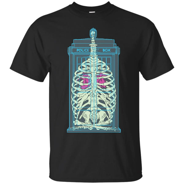 DOCTOR WHO - Spaceship Skeletal Survey The Tardis T Shirt & Hoodie