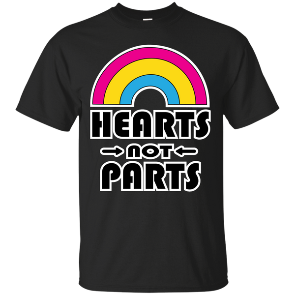 LGBT - Hearts Not Parts Pansexual Pride lgbt T Shirt & Hoodie