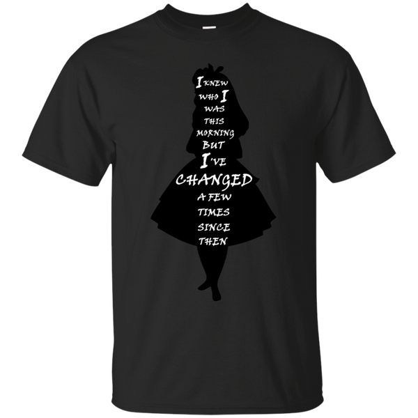 ALICE IN WONDERLAND - Alice In Wonderland  Quote  black and white T Shirt & Hoodie