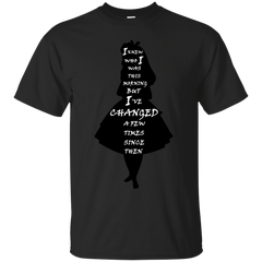 ALICE IN WONDERLAND - Alice In Wonderland  Quote  black and white T Shirt & Hoodie