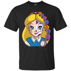 ALICE IN WONDERLAND - Curious Girl  Sugar Skull Series T Shirt & Hoodie
