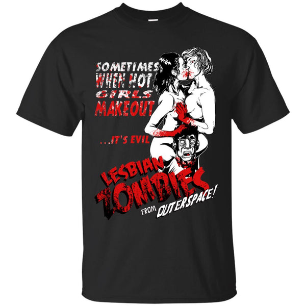 LIPSTICK LESBIANS - Lesbian Zombies from Outer Space T Shirt & Hoodie