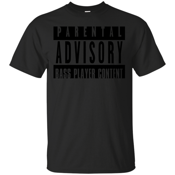 BASS GUITAR - Parental Advisory BK T Shirt & Hoodie