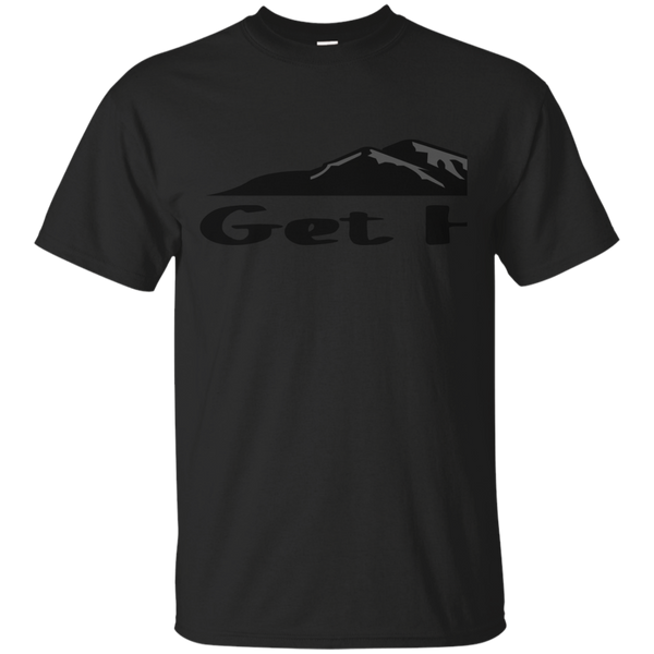 Camping - Get Higher  Mountain Silhouette Hiking Outdoor Trails mountain hiking T Shirt & Hoodie